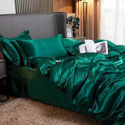 Conjunto de Roupas de Cama Cetim Lar com Carinho + 2 Fronhas Luxo